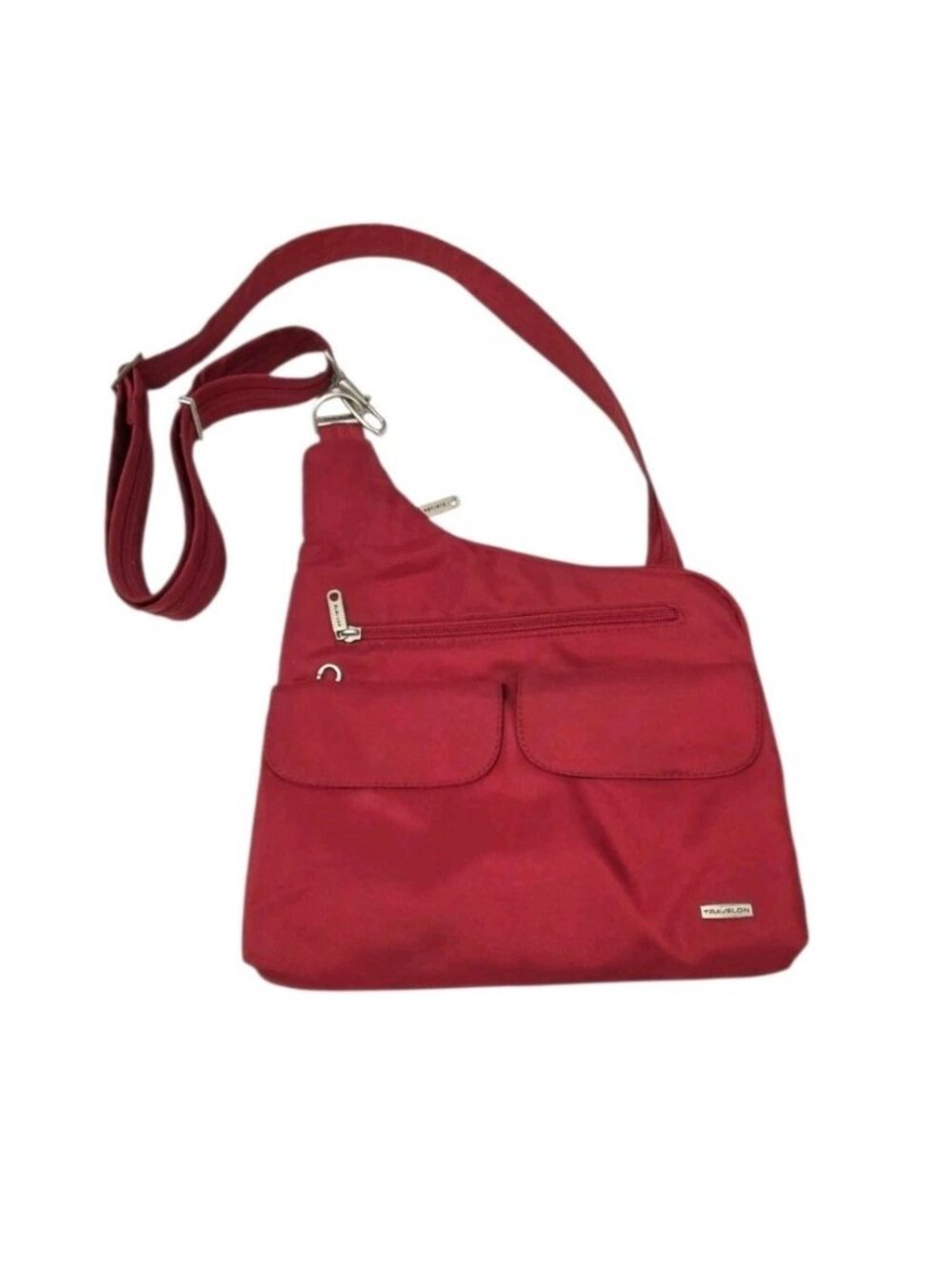 Travelon Anti-Theft RFID Classic Messenger Bag Crossbody Travel Purse Burgandy